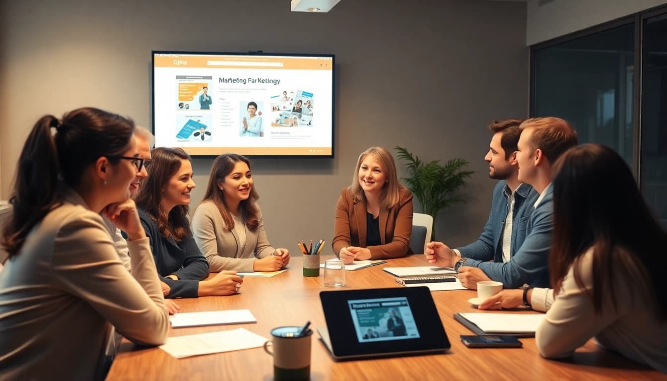 Enhance your pflegedienst werbung strategy with a collaborative marketing discussion among professionals.