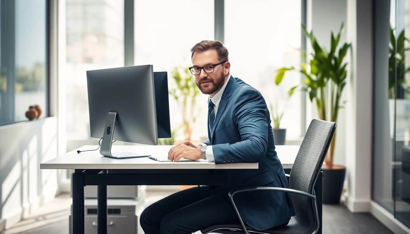Headhunter Rostock berät Kunden in einem modernen Büro über Personalvermittlung.