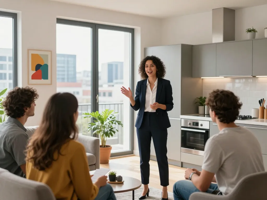 Immobilienmakler Frankfurt Ginnheim präsentiert eine moderne Wohnung mit hellen Innenräumen, einladender Atmosphäre und professioneller Unterstützung für potenzielle Käufer.