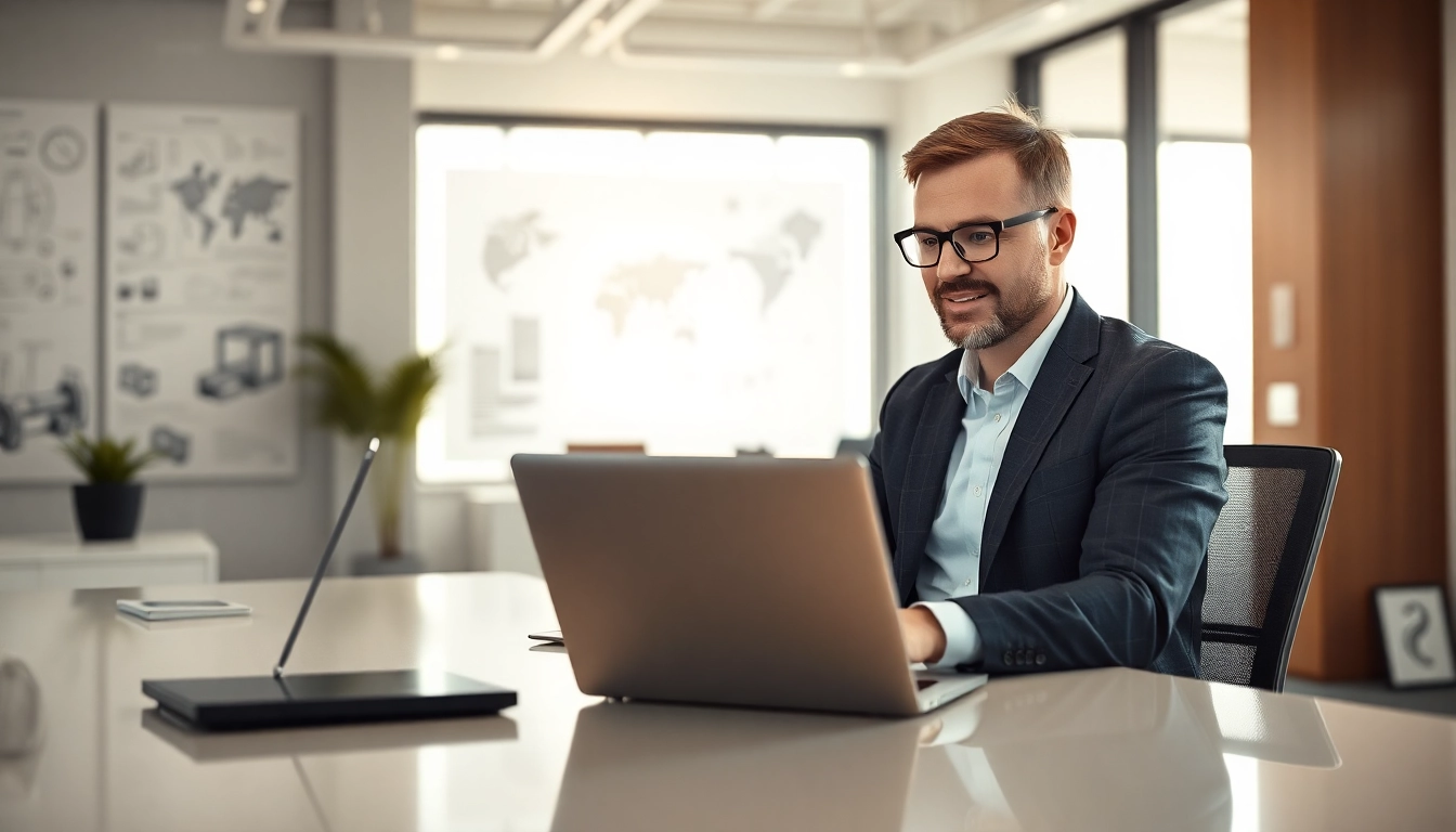 Headhunter Ingenieure actively consulting with clients in a modern office setting.