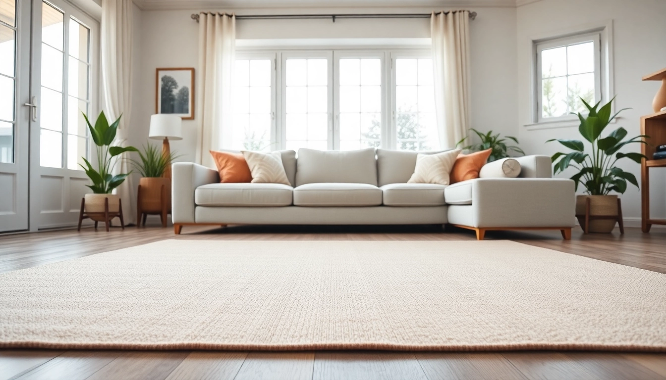 Nagermatte in a modern living room with soft colors and natural light.