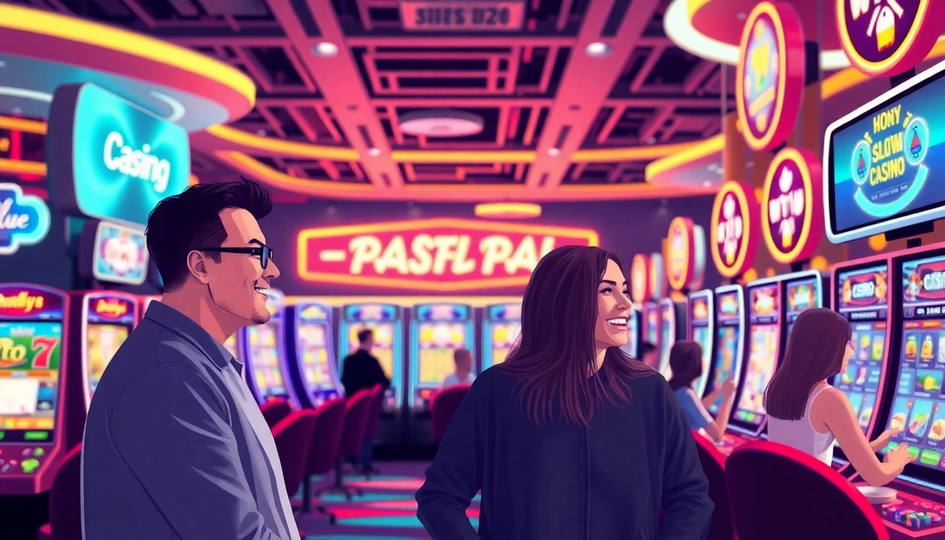 Online Casinos ohne deutsche Lizenz bieten ein aufregendes Spielerlebnis mit bunten Spielautomaten und begeisterten Spielern.