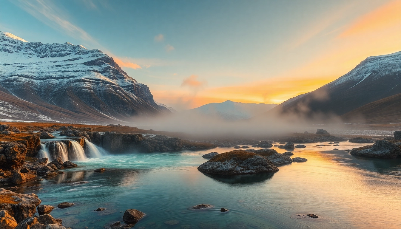 Erlebe eine spektakuläre Reise nach Island mit Wasserfällen und Nordlichtern in einer atemberaubenden Landschaft.