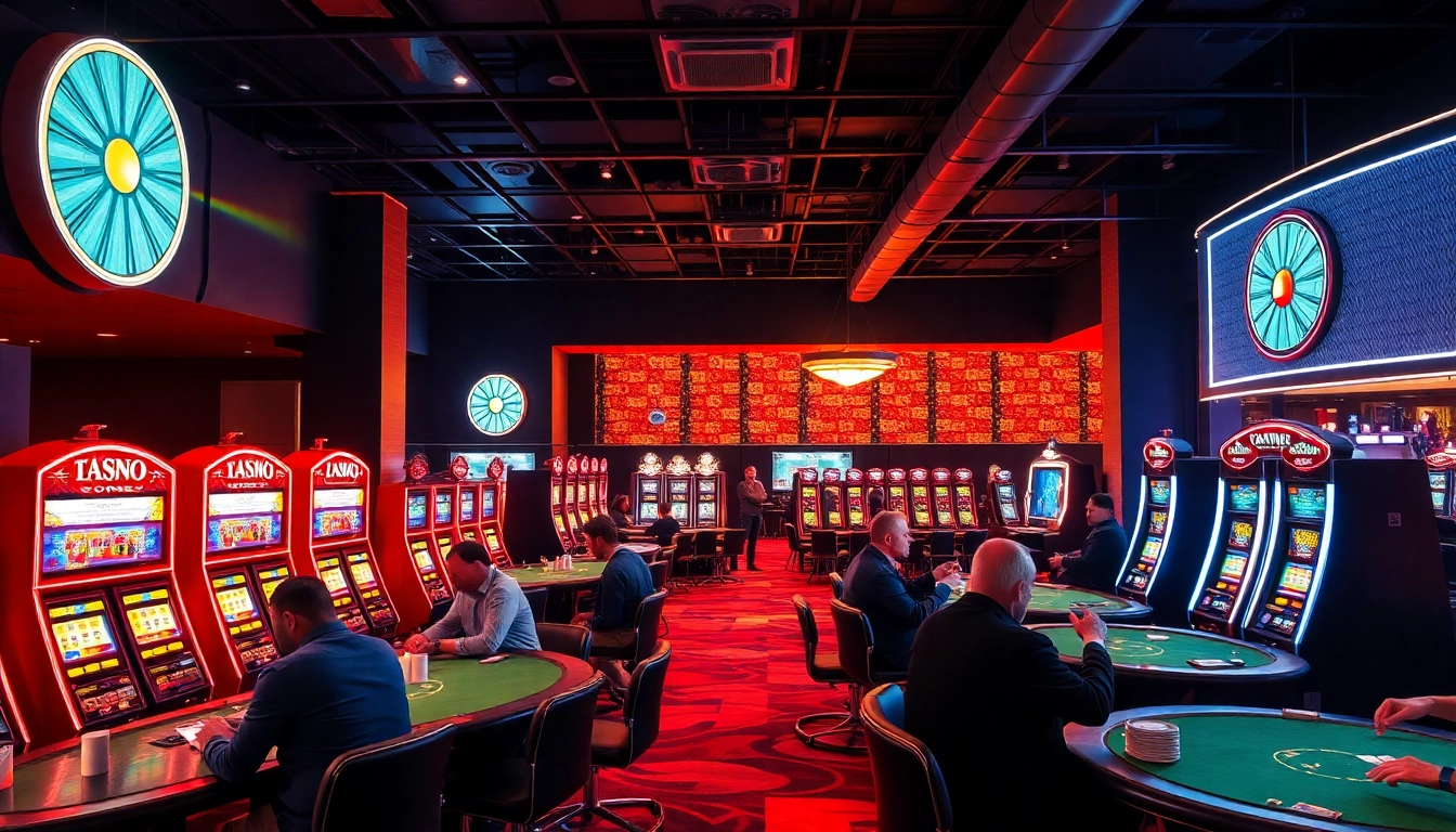 Erlebe spannende Aktionen im Bonus Casino mit bunten Spielautomaten und lebendiger Atmosphäre.