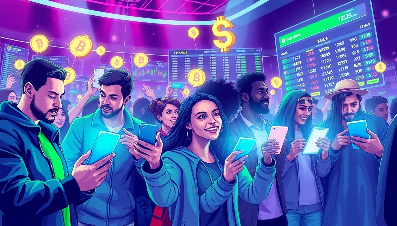 Experience the excitement of crypto betting with diverse players engaged in dynamic wagering activities.