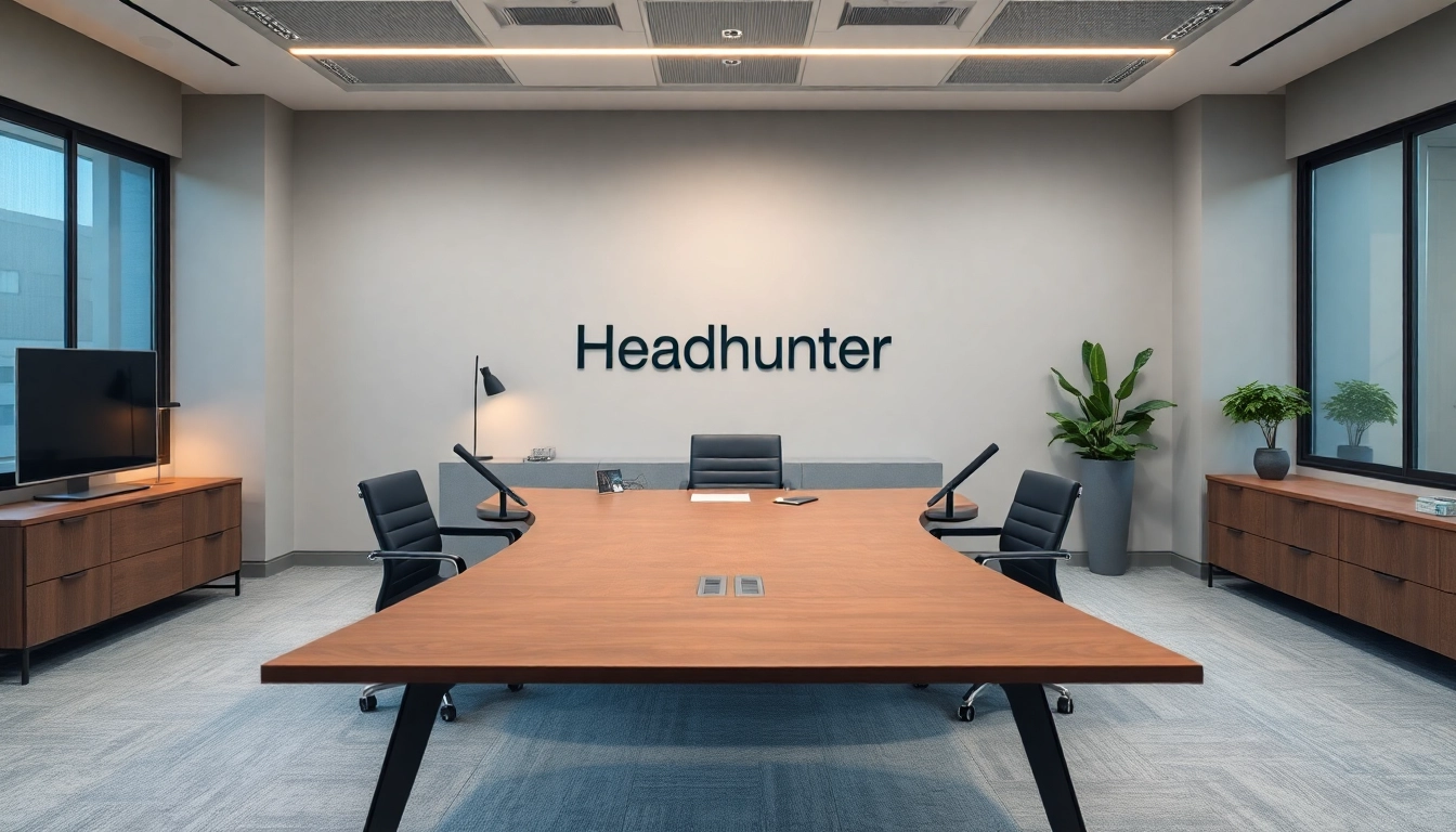 Professionelles Büro mit Headhunter Bielefeld Branding, modernes Design und angenehmer Atmosphäre.