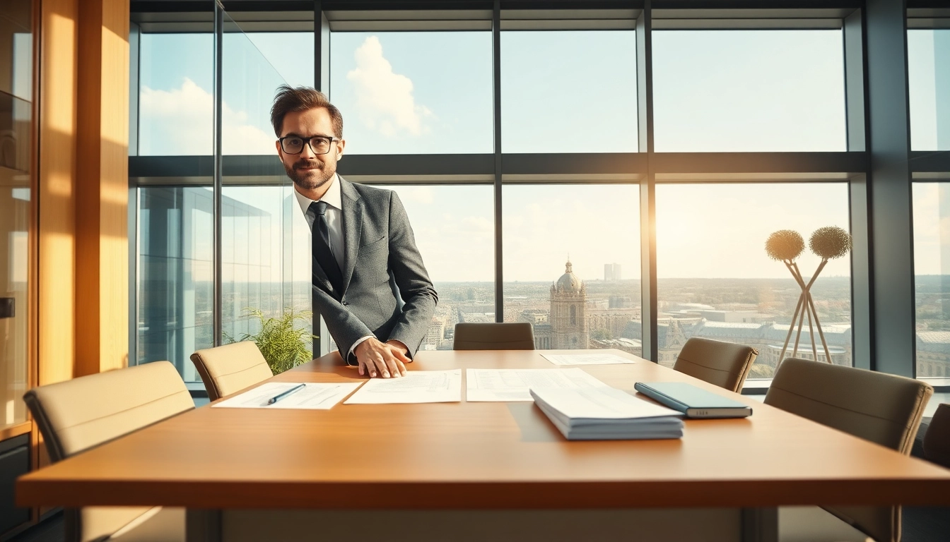 Headhunter Heidelberg berät einen Kandidaten in einem modernen Büro.