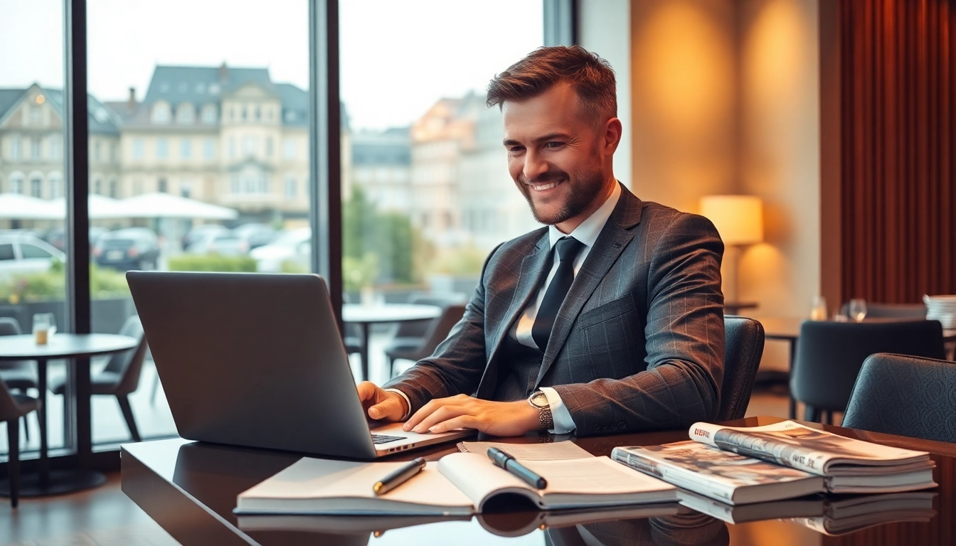 Headhunter Gastronomie berät professionell am Schreibtisch mit Notizen und Laptop, um passende Talente zu finden.