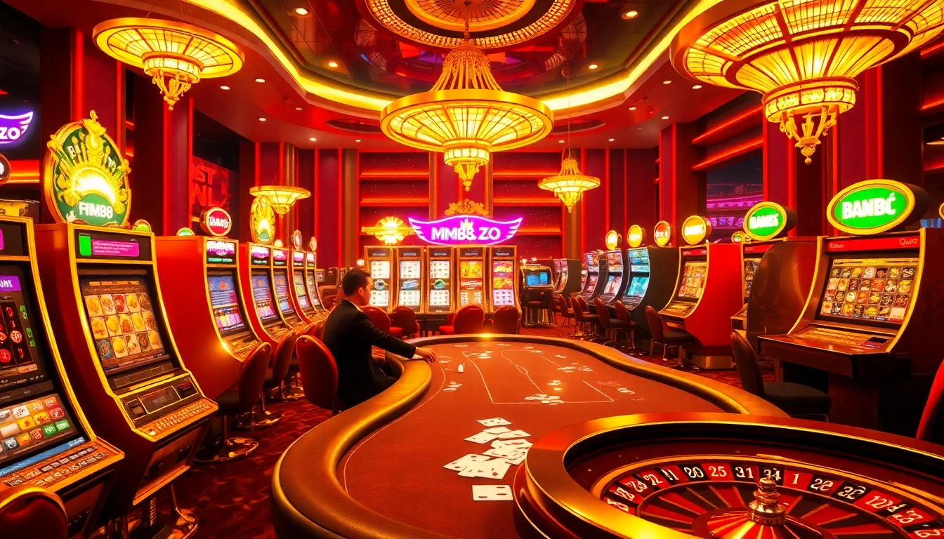 Players winning big at the casino with MM88 ZO gambling tables and slot machines.